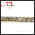 2.5 mm strong prongs brass shining chain with AAA cz decorative chains
